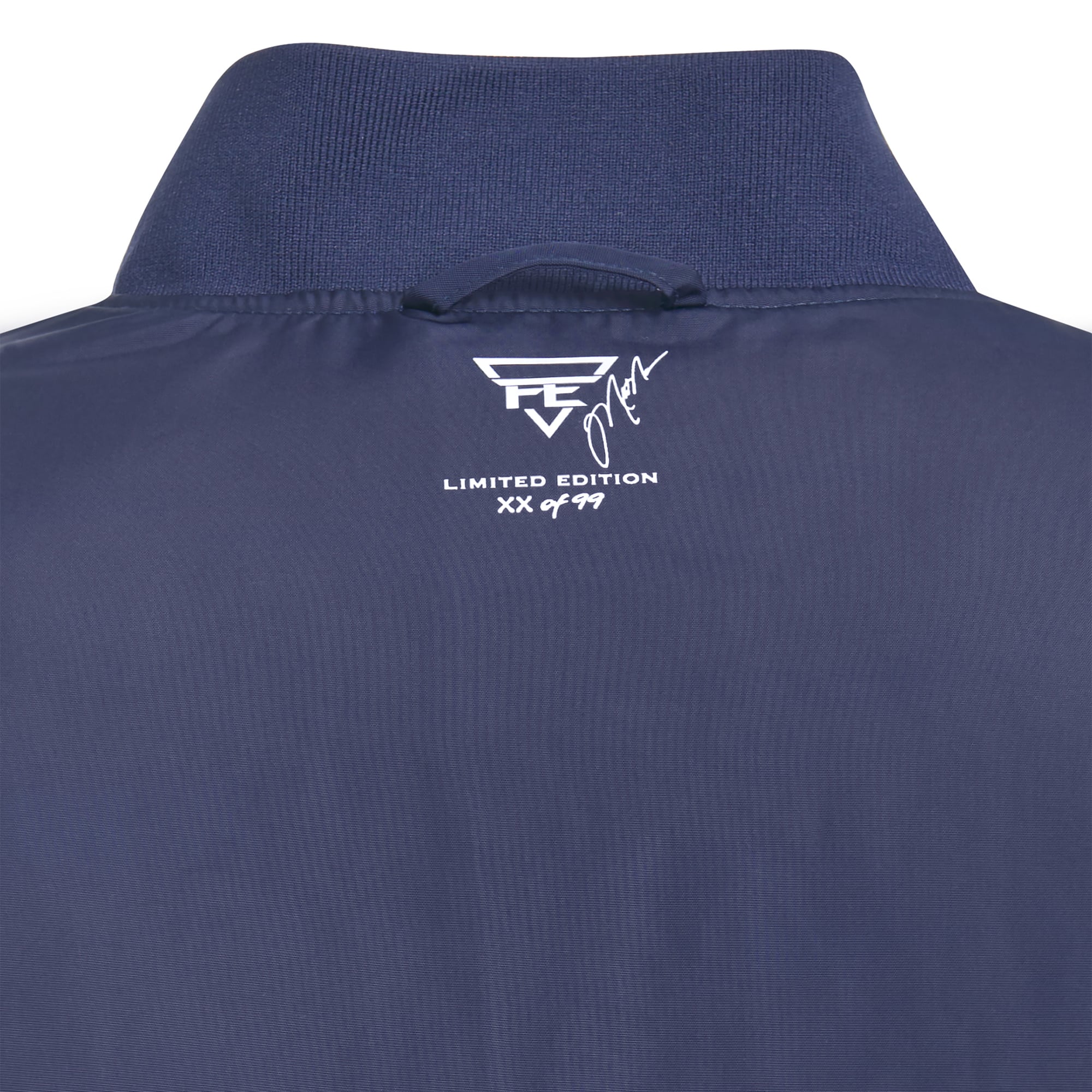 Veste bomber réversible zippée pour homme FE Mark Messier bleu marine/marine des Rangers de New York